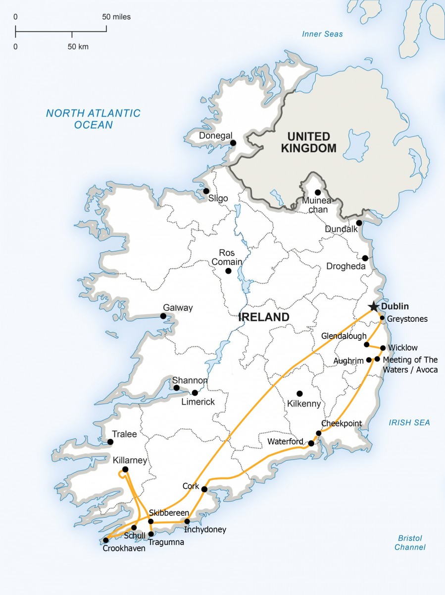 map - ireland